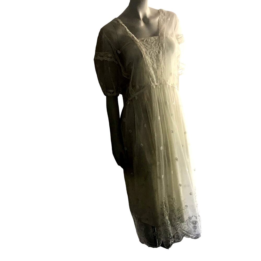 Vintage Strauss by Bonnie Lace Victorian Maxi Dress Women's Size 10 (XS Modern)